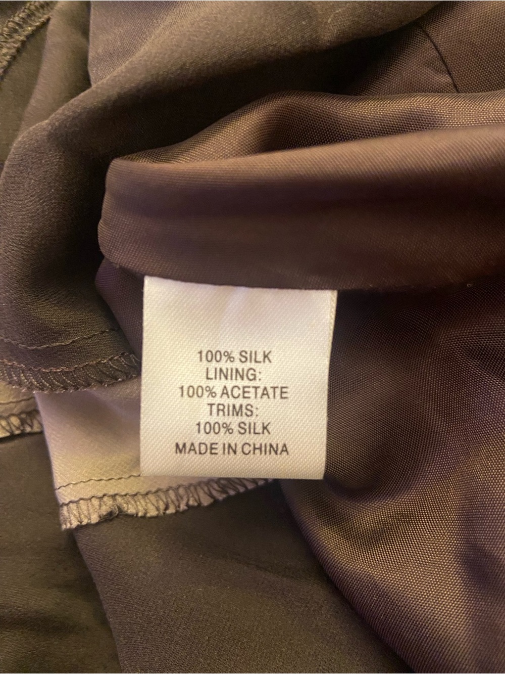 !SOLD! SILK maxi dress V neck - Picture 5 of 5